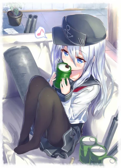 z.....s - #randomanimeshit #kantaicollection #hibiki 
#arudehido 
(╯︵╰,)