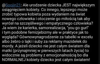 Soojin21 - Jak nie chcesz mieć dziecka z jakiegokolwiek powodu to nie jesteś NORMALNA...