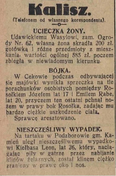 Lizus_Chytrus - > ŚRODA, 30-go LIPCA 1930 roku

Lubię sobie czytać takie stare gaze...