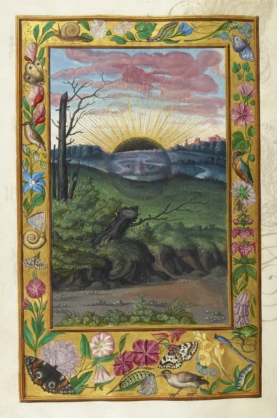 M.....i - #rysunek #alchemia 
Czarne Słońce, pochodzące z Splendor Solis (1582)