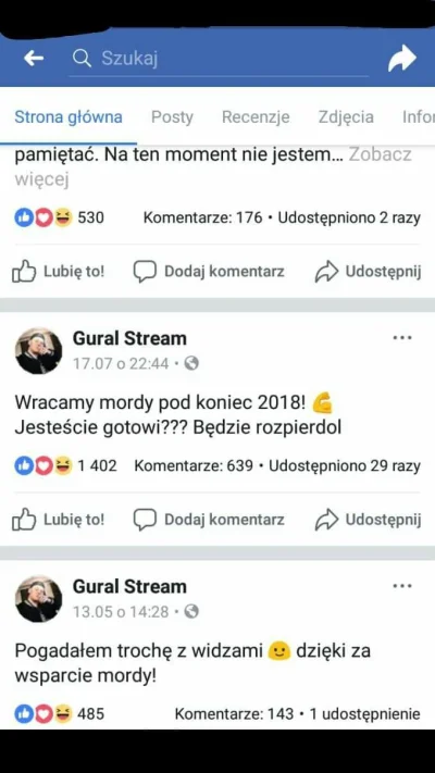 Obserwator_Wykopu - Witam z tego co wiadomo Gural wraca na YouTube pisał coś na swoim...