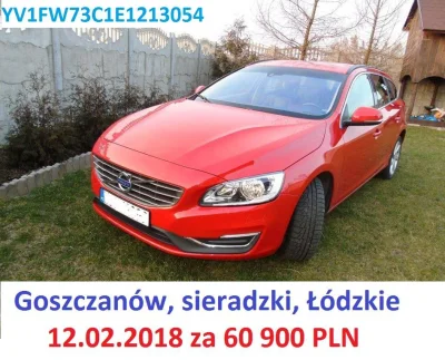 malinowydzem - "Sprzedam VOLVO V60 bardzo zadbane z małym przebiegiem 84000,książka s...