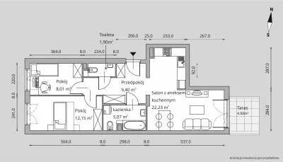 Aberworthy - Co myślicie o takim układzie. 59m2, parter. Dwójka małych dzieci. Aneks ...