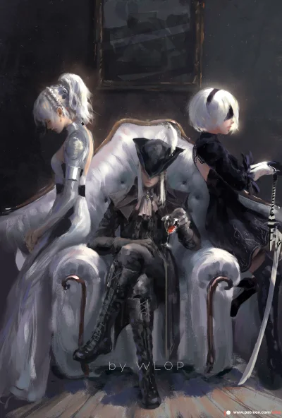 bakayarou - #randomanimeshit #nierautomata #finalfatasy #bloodborne #yorha2b #lunafre...