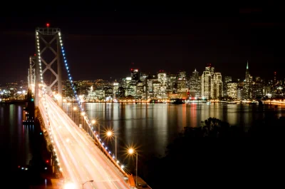 z.....m - bay bridge, w tle san francisco
#sanfrancisco #mosty #nocnezdjecia