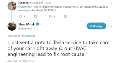 L.....m - - Elon ratuj klima mi padła w Tesli... 
- Service Center został poinformow...