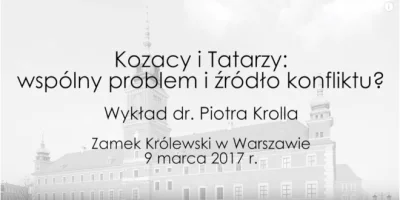 sropo - Wykład w ramach cyklu „Sześć wieków relacji polsko-tureckich”, który odbył si...