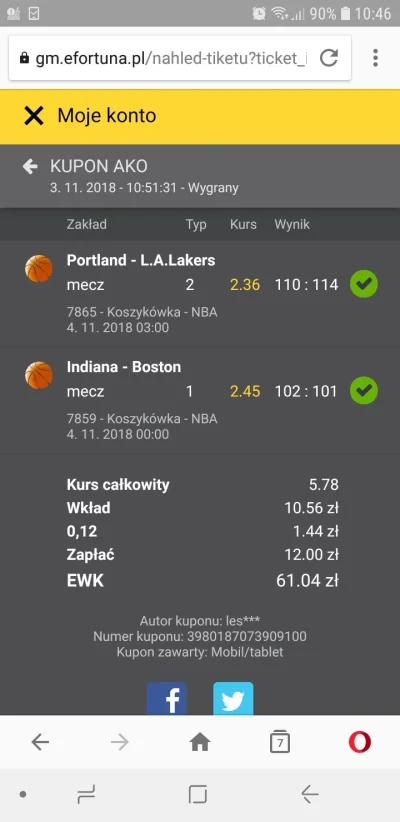 lukwac - #pokazkupon #nba 

Oladipo uratował kupon :)