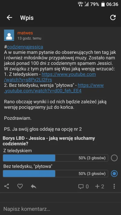 m.....s - #codziennajessica 
Wyniki ankiety mówią same za siebie https://www.wykop.pl...