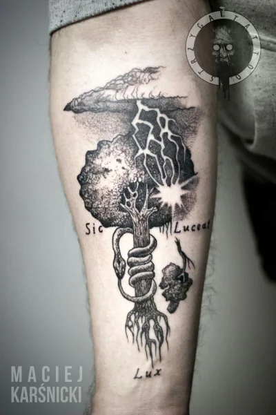 StrzygaTattoo - Tatuaż na podstawie starej ryciny (ʘ‿ʘ) Zdjęcie w komentarzu! 

#strz...
