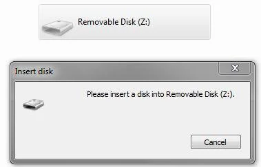 funk - Pendrive mi sie sypnal, wyskakuje: please insert a disk into removable disk

 ...