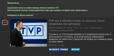 Reepo - ¯\\(ツ)\/¯
@wykop a @tvpinfo i @infonews to też inne redakcje? Wrzucany jest ...