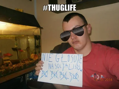 bramborak - @Profesjonalnespodniez_kapturem: Thug life...