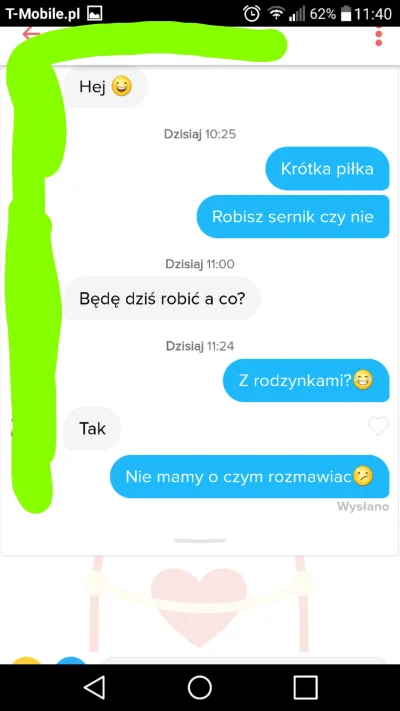 halohaloczymnieslychac - a miało być tak pięknie ! ( ͡° ʖ̯ ͡°) #tinder #badoo #hehesz...