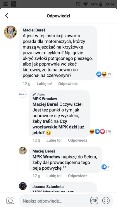 izawoj - Widzieli, że tu całkiem śmiałe #heheszki odchodzą? #mpkwroclaw #wrocław