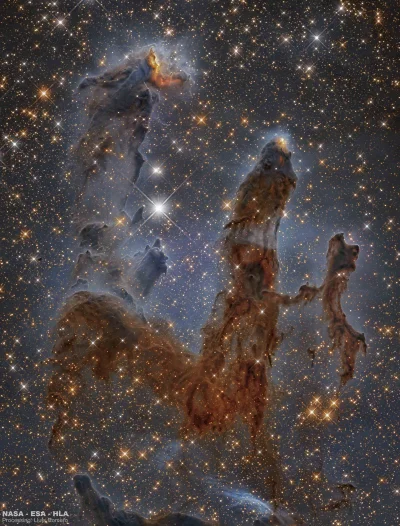 myrmekochoria - Pillars of the Eagle Nebula in Infrared

"Explanation: Newborn star...