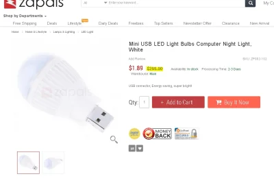siabi - Na Zapals możemy zaoszczędzić $298 na lampce USB. A może wzięlibyśmy po 10 sz...