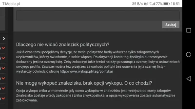 WuDwaKa - > - cenzurą (NIGDZIE nie jest powiedziane, że tag polityka nie jest wyświet...