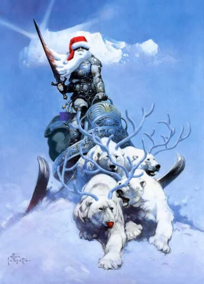 M.....a - wesołej Chanuki <3 i szczęśliwego nowego roku Buce <3 

#frankfrazetta #heh...