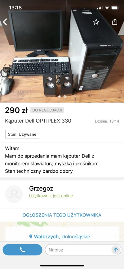 grzmot_cebula - "Kąputer" na sprzedaż 

#olx #olxcontent #bekazpodludzi