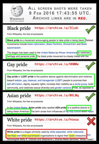 r.....o - Wklejam porównanie haseł z wikipedii. Hasła "Black pride" i "Asian pride" s...