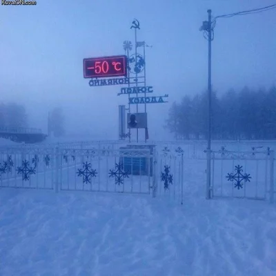 t.....1 - Tymczasem na Kołymie 
##!$%@? ##!$%@? #rosyjskielato #pogoda #zima #hehesz...