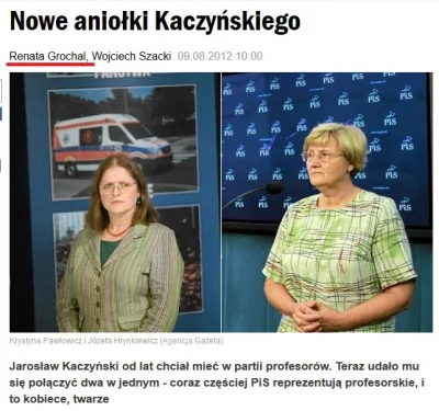 LaPetit - Dziś pismak gazety wyborczej Renata Grochal ubolewa, że tygodnik polityka u...
