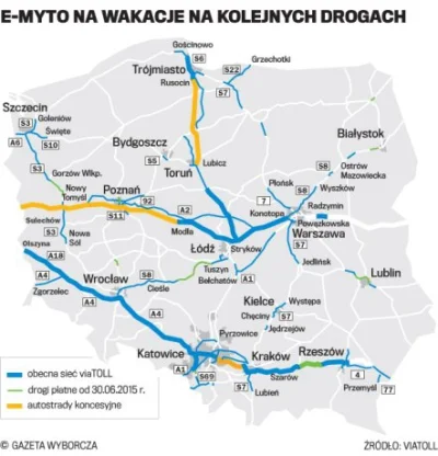 toma8 - @kubas89: Ekspresówka - niestety nie oznacza, że darmowa. Zgodnie z poniższym...