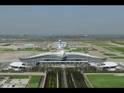 starface - Świeżo oddane lotnisko w turkmeńskim Aszhabadzie. 2,23 mld baksów. Nie zna...
