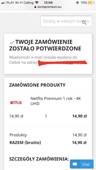 plastikowemorze - Ej zamawiał ktoś netflixa z tej stronki kontapremium.eu? Bo zapłaci...