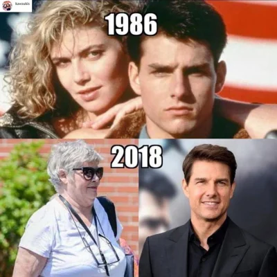 J.....y - O hui xD Tom Cruise wygląda jeszcze lepiej niż 32 lata temu :-) W przeciwie...