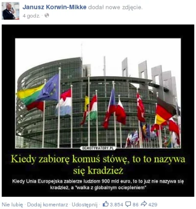 franekfm - #jkm #krul #korwin zapodaje #bekazlewactwa na swoim FB :)

#globalneociepl...