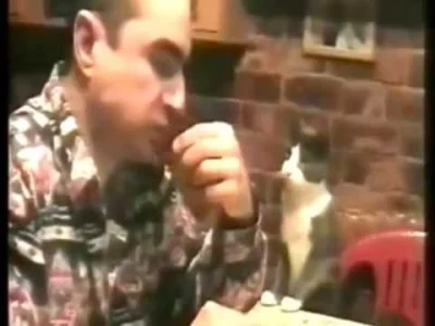 trebeter - głuchy mężczyzna i kot