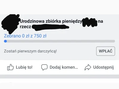 Pepe_Roni - Zbiórki urodzinowe na FB to zajebista sprawa. 99% kończy się okrągłą sumk...