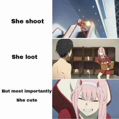 Rain_ - #randomanimeshit #darlinginthefranxx #zerotwo