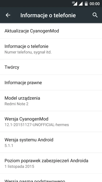 Z.....n - Mireczki, jak coś to jest bardzo dobrze działający CM 12.1 na Redmi Note 2....