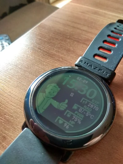 plastic11 - Pipboy v0.1 Alpha. Będzie dopracowane ( ͡º ͜ʖ͡º)
#xiaomi #amazfit #fallou...