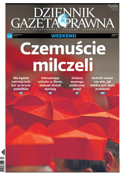 Antiax - Okładka Dziennika Gazety Prawnej na weekend.
#religia #kosciol #bekazkatoli...