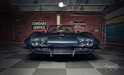 autogenpl - Corvette C2, oryginalnie z 1965 roku, dziś 550-konne z 7-litrowym LS7 i s...