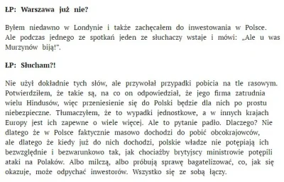 l_________________________________l - Dzisiaj pojawiły się dwa ciekawe wywiady. Pierw...