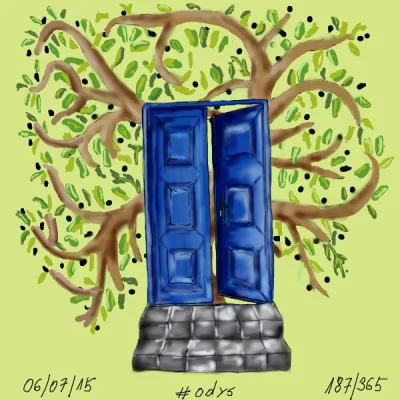 odys - 187/365 ; tajemniczy ogród, mój ogród z niebieskimi drzwiami ... ;)
#365lipie...