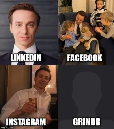 pracownikwykopu - #heheszki #memy #tinder #instagram #grindr #facebook #linkedin #hum...