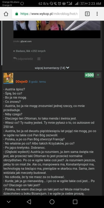 Jebnietynadeklu - @DDejwiD: już piszę do Prezydenta RP o +500 dla Ciebie