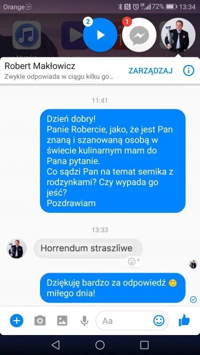 p.....j - @ArekJ: Fejk. Tutaj prawdziwa odpowiedź Pana Makłowicza: