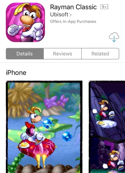 krozabalka - Gra Rayman Classic na #ios za darmo, przeceniona z 4,99€.

https://appst...