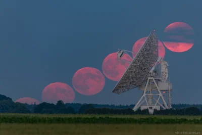 Nightscapes_pl - Wschód ostatniej pełni Księżyca nad radioteleskopem w Piwnicach. 

...