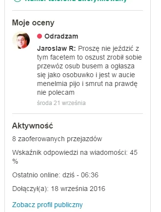 ynwestor - As ortografii. Skąd się biorą tacy analfabeci https://www.blablacar.pl/pod...