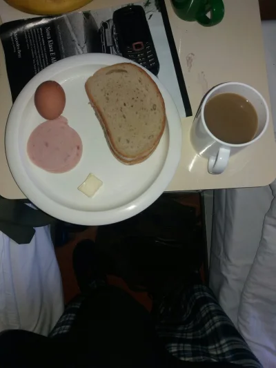 Kwassokles - #szpital #jedzenie #zdrowie Śniadanie 2 kromki chleba kosteczka masła 2 ...