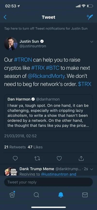 BOYAR - #trx #tron #kryptowaluty #rickandmorty (⌐ ͡■ ͜ʖ ͡■)