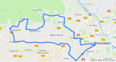 krzysztof4it - @poratujPan: Trasa 66 KM, start blisko Daszyńskiego. Najczęściej jeźdz...